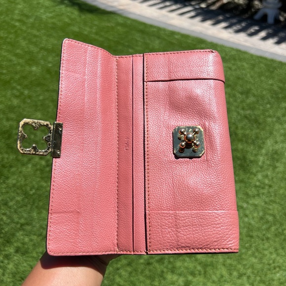 CHLOE Elise Leather Long Wallet 💯 Authentic EUC - Picture 7 of 16